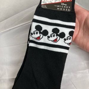Mickey Mouse Throwback Graphic Tall Sock 6-12 New With Tags
